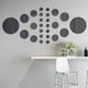 thumbnail image 2 of Xiao Hua 26 pegatinas de espejo 3D extraíbles para pared, circulares, murales artísticos, decoración DIY para el hogar (negro), 2 of 3