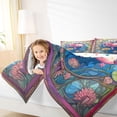thumbnail image 3 of Erosebridal Kids Pink Axolotl Bedding Comforter Set 7pcs, Ocean Cartoon Animal Queen Bedding Sets, 3 of 7