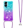 thumbnail image 3 of Funda para Honor 90 Lite 5G Brillantina Líquida Divertida Reluciente y con Cristales en Movimiento Cuerpo Cruzado con Cordón Ajustable, 3 of 5
