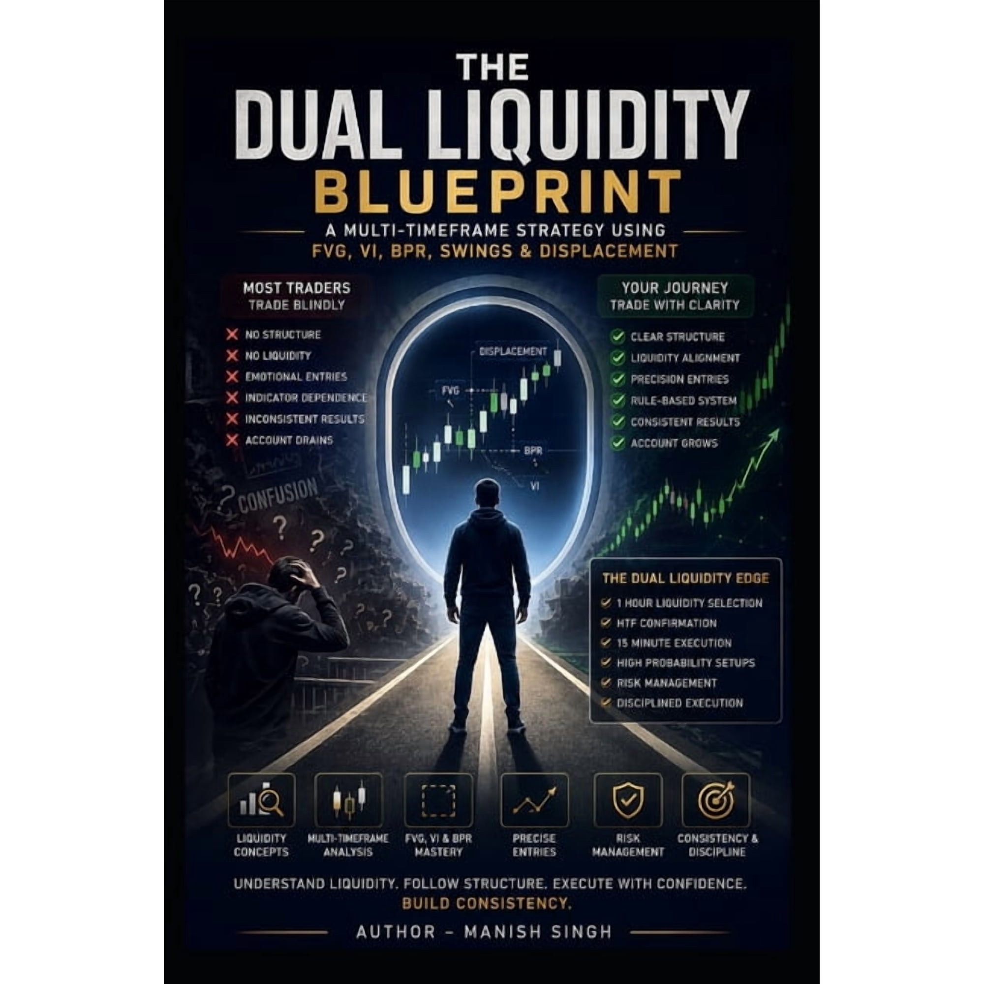 Rule-Based Trading Setup The Dual Liquidity Blueprint: A Multi-Timeframe Strategy Using FVG VI BPR Swings & Displacement (Paperback)