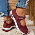 thumbnail image 5 of fvwitlyh Wide Width Mary Jane Shoes Women's Casual Walking Runing Sneakers Flat Shoes Outdoor Walking Women's Velcro Casual Single Shoes, 5 of 6