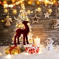 thumbnail image 4 of Niusricy Christmas Tree Decoration Deer Pendant Doll, Shine Sequin Elk Hanging Ornaments Festival Home Decorations Crafts, 4 of 6