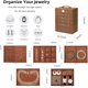 thumbnail image 3 of Joyero de 6 niveles, estuche de joyería con 5 cajones, gran capacidad de almacenamiento, con espejo, bloqueable, organizador de almacenamiento de joyas, regalo para seres queridos, 3 of 4