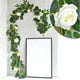 thumbnail image 2 of Eucalipto artificial, vegetación colgante falsa con detalles florales y hojas de sauce, decoración flexible de 78,74 pulgadas de largo para pared interior, hogar u oficina de temática nórdica., 2 of 9