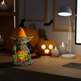 thumbnail image 4 of PATLOLLAV Fall Supplies Halloween Pumpkin Gnome Alien Resin Decoration,Pumpkin Gnome Statue with Light for Porch Garden Outdoor Yard Lawn Pathway Decor Fall Gnome Art Ornaments,Fall Clearance, 4 of 5