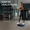 thumbnail image 7 of FlexWave Adjustable Workout Aerobic Stepper Step Platform Trainer, 18-Inch, Black/ Blue, 7 of 7