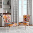thumbnail image 2 of Designart « composition Kaleidoscope II » Fauteuil d'Appoint Rembourré Abstrait Orange - Fauteuil Moderne pour Chambre, 2 of 7