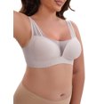 thumbnail image 4 of INSPIRE CHIC Women's Mesh Wireless Push Up Minimizers Wide Straps V-Neck Lightweight Breathable Seamless Soft Bras XXL Purple, 4 of 4