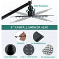 thumbnail image 4 of All Metal Dual Square Shower Head Combo, Rain Shower Head with Handheld Shower Wand and Extra Long Flexible Hose (Oil-Rubbed Bronze), 4 of 8