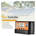 thumbnail image 2 of Contrôleur de Charge Solaire avec Double Port USB 10/20/30/40/50/60/70/80/90/100A Contrôleurs Solaires Régulateur de Pile, 2 of 5