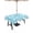 Blue, variant on Outdoor Tablecloths with Umbrella Hole & Zipper, Tropical Plants 60x60 Inch Square Tablecloths, Summer Farmhouse Vintage Blue Camels Waterproof Table Cloth, Patio/Pool/Picnic Table Covers