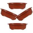 thumbnail image 3 of SWETRACE 4pcs Bonsai Pots Decorative Flower Containers With Drainage For Home Office Balcony For Succulents And Plants, 3 of 8