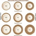 thumbnail image 2 of Straw Woven Placemats Set - Natural Rush Weave Table Mats, Heat Resistant Insulation Pads, Straw Pot Holders for Kitchen Dining, Style A, Size L, 2 of 4