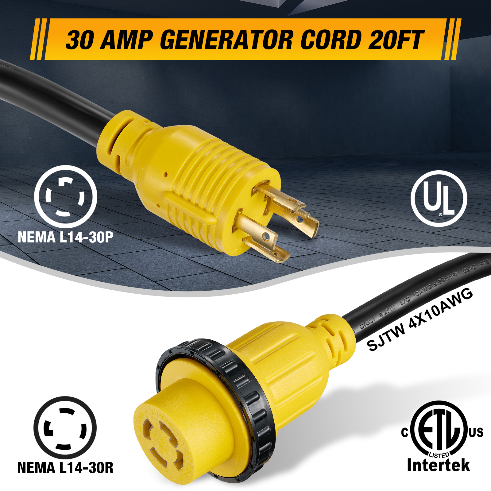 Speedwow 20 Ft 30 Amp RV Extension Cord with Inlet Box photo 4