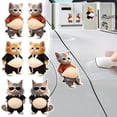 thumbnail image 2 of 3D Silicone Cat Belly Fidget Sticker, Anti-Collision Bumper Pad for Car Door and Furniture, Self-Adhesive, Cute Car Decor, 2-Pack, 2 of 8