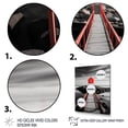 thumbnail image 3 of Designart "Reflective Pier by the Coast I" Nautical & Beach Floater Framed Wall Art Living Room, 3 of 7