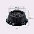 thumbnail image 2 of tzyudk Washing Machine Foot Pad Silent Shock-absorbing Slip Pad Height Increasing Refrigerator Pulsator Drum Base Furniture Protection Pad Affordable Useful Black Plastic, 2 of 3
