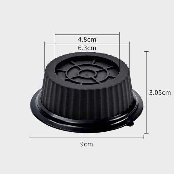 Washing Machine Foot Pads, Silent Anti Vibration Shock Absorbing Non Slip Height Increasing Furniture Protection Pads for Washer Dryer Refrigerator
