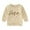 Beige, variant on Infant Boys Pullover Sweatshirts Letter Print Long Sleeve T Shirt Clothes Fall Tops Size 6-12 Months