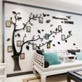 thumbnail image 1 of tendo 3D Wall Stickers Photo Frames FamilyTree Wall Decal Easy to Install &Apply DIY Photo Gallery Frame Decor Sticker H Black L, 1 of 1