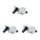 thumbnail image 2 of Accesorios para asiento de inodoro Injueey 2 unids/set plata, 2 of 6
