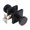Black, variant on ZenCart Black Door Knob with Deadbolt Adjustable Design Simple Installation Heavy Duty Modern Front Door Handle Deadbolt Set