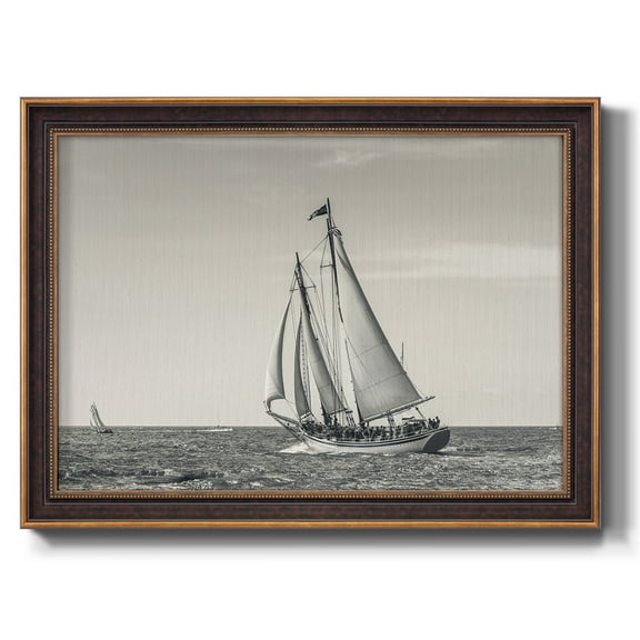 Ocean Schooner Premium Framed Canvas- Ready to Hang