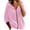 Pink, variant on Fengactive Womens Velour Zip Up Hoodie Drawstring Long Sleeve Relaxed Fit Casual Pullover Fall Winter Jacket