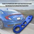 thumbnail image 4 of Trailers Car Modification JDM Universal Trailer Hook Aluminum Compatible Car Rear Bumper Trailer - Blue, 4 of 5