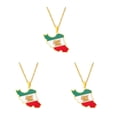 thumbnail image 2 of Redempat Style With Chic And Fashionable Pendant Necklaces Minimalist Eye-catching gold 3Set, 2 of 6
