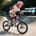 thumbnail image 3 of 20" Freestyle BMX Bike with 4 Pegs,Kids Bicycle for Teen Beginner, Age 7-14 Years,Gray, 3 of 9