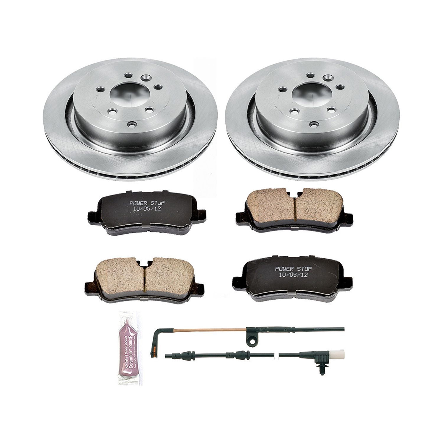 Power Stop Rear Stock Replacement Brake Pad and Rotor Kit KOE6564