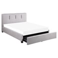 thumbnail image 4 of Lexicon Aitana Fabric California King Platform Bed with Storage Drawer in Gray, 4 of 9