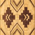 thumbnail image 1 of Ahgly Company Indoor Square Southwestern Brown Country Area Rugs, 3' Square, 1 of 4