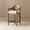 Gray#4, variant on Dining Chairs Jared Roll Arm Tufted Bench Settee, Olive Green Performance Velvet,Fabric Dining Chairs