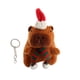 thumbnail image 3 of Llavero de peluche de capibara, animales de peluche de capibara, regalo de Navidad, capibara de Navidad bufanda verde redonda, 3 of 9