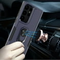 thumbnail image 3 of For Samsung Galaxy S23 Ultra Hybrid Rugged Hard Drop-Proof 3 Layer Protection Military Grade Armor with Metal Ring Stand Cover ,Xpm Phone Case [ Blue ], 3 of 8