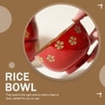 thumbnail image 3 of WHAMVOX Floral Shaped Bowl Acacia Wood Decorative Bowls for Home Use 1Set, 3 of 8