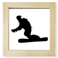 thumbnail image 1 of Cadre Photo Carré pour Joueur de Ski, Affichage Mural Ou de Table, 1 of 3