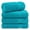 Aqua Blue, variant on Cotton Paradise 100% Cotton 4 Piece Turkish Bath Towel Set, Soft Plush Towels Clearance Bathroom Set, Aqua