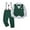 Green, variant on Toddler Baby Boy Clothes Suit Gentleman Wedding Outfits, Formal Dress Shirt+Bowtie+Vest+Suspender Pants 12M-5Y