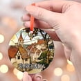 thumbnail image 4 of Custom Burgundy France Ornament |Faux |Unique Europe Souvenir |Vacation Travel Gift | Holiday Christmas Decor, Holiday Keepsake, Xmas Tree Hanging Decoration, Seasonal Gift Idea, C, 4 of 5
