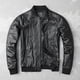 thumbnail image 3 of Nueva chaqueta bomber genuina de primavera y otoño 2024 para hombre, de piel de vaca, de cuero auténtico, corta y ajustada, para negocios, 3 of 4
