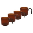 thumbnail image 1 of Set de 4 Tazas de Cristal Ámbar 150 ML, 1 of 2