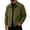 Army Green, variant on Zimjoy Corduroy Jacket for Men Button Down Vintage Long Sleeve Shacket Lightweight Relaxed Fit Western Jackets for Casual Fall Winter Beige L