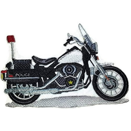 Bikers Patch [Police ] Embroidered Iron On/Sew patch [6.53" x4.65"]