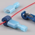 thumbnail image 4 of Riwesomey Conectores de Cable eléctrico rápido de 20/40 Uds., Terminal de Cable de bloqueo de empalme a presión, Conector de coche, terminales Herramientas eléctricas Azul 40 piezas Riwesomey TO000153-02, 4 of 6