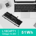 thumbnail image 3 of Batería de ordenador portátil TREE.NB L18C4P71 para Lenovo ThinkPad X1 Yoga/Carbon, 3 of 5