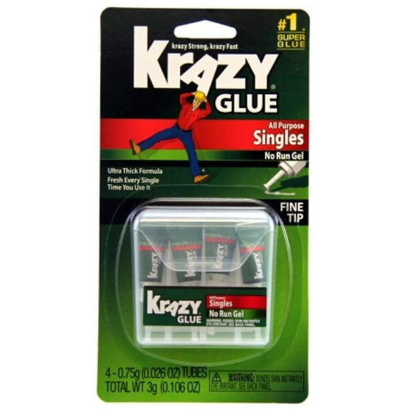 KG86748SN Colle Krazy Instantanée 4 Unités 0.75 Grammes Tout Usage