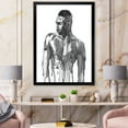 thumbnail image 3 of Designart 'Portrait of Handsome African Man On White I' Modern Framed Art Print, 3 of 4